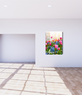 Colorful Love Flowers Wall Art