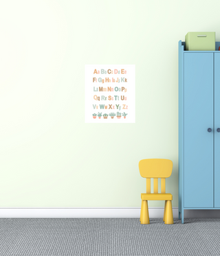 Alphabet Nursey Poster Print