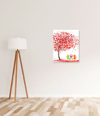 Family Under Love Tree Wall Art