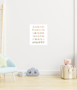 Alphabet Nursey Poster Print