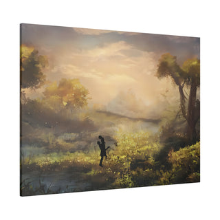 Tree-Hugging Couple in a Forest Love Wall Art