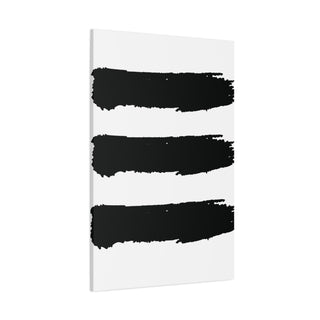 Abstract Black 3 Paint Streaks Wall Art