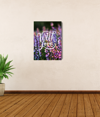 With Love Flower Canvas