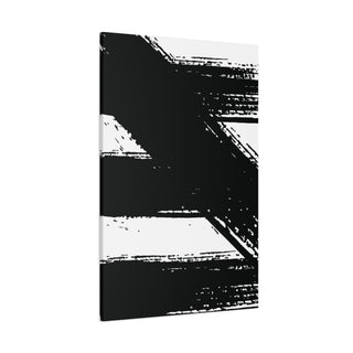 Thick Black Paint Brush Stroke Wall Art