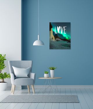 Beautiful Peacefull Love Mountain Canvas