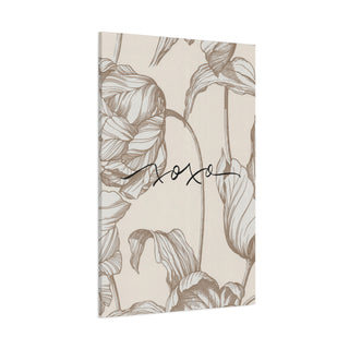 XOXO Flower Wall Canvas