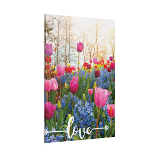 Colorful Love Flowers Wall Art