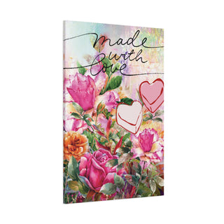 Made With Love Colorful Flowers Wall Art