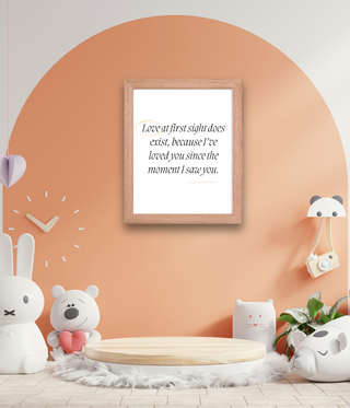 Love At First Sight Nursery Framed Wall Art