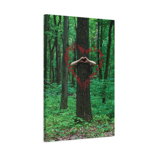 Heart Shape Hand Hugging Tree Wall Art