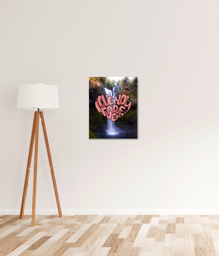 Positive I love You Waterfall Canvas