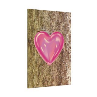 Pink Middle Tree Heart Canvas