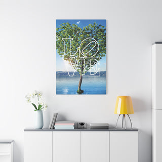 Tree In Middle Of Water Love Wall Art