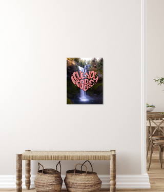 Positive I love You Waterfall Canvas