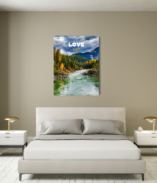 Landscape Love Day Mountain Canvas