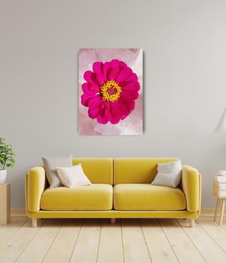 Pink Flower Wall Canvas