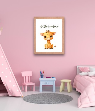 Giraffe Nursery Frame Wall Art