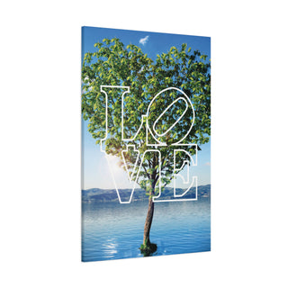 Tree In Middle Of Water Love Wall Art