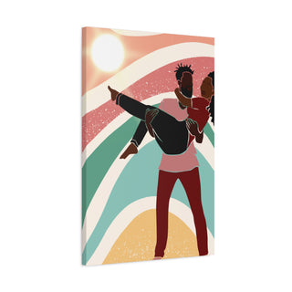 Black Couple Love Wall Art