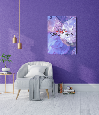 You & Me Flower Wall Art