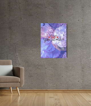 You & Me Flower Wall Art