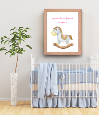 Rocking Horse Nursery Wall Art