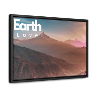 Earth Love Mountain Frame Wall Art