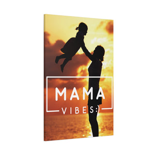 Mother and Child Beachside Wall Canvas