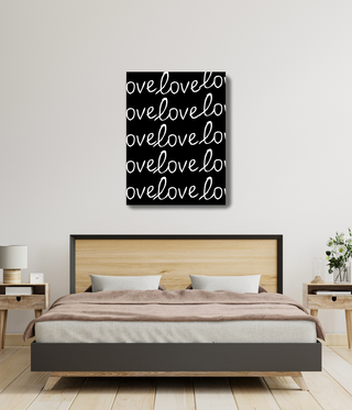 XOXO Black & White Wall Canvas