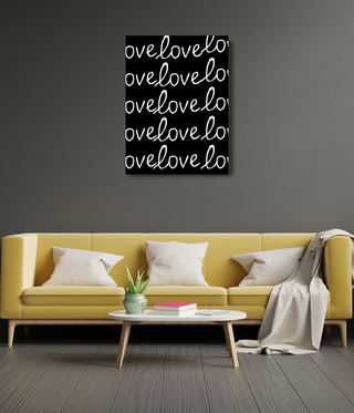 XOXO Black & White Wall Canvas