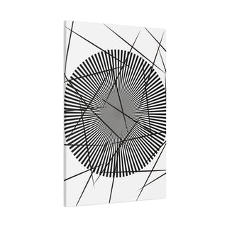 3D Black Fancy Circle Hole Wall Canvas