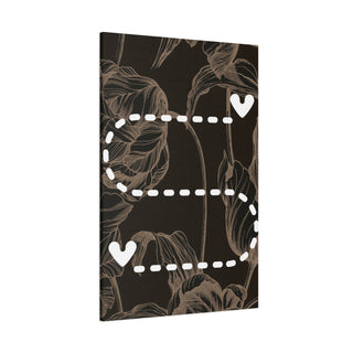 Abstract Flower Heart Wall Canvas