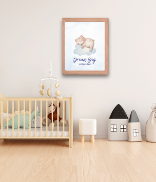 Dream Big Bear Nursery Wall Art