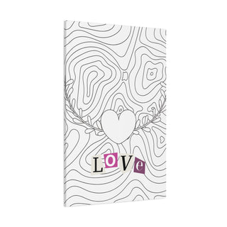 Flying Love Heart Wall Canvas