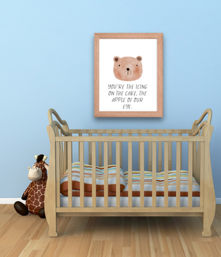 Quote From Bear Baby Nursery Wall Art