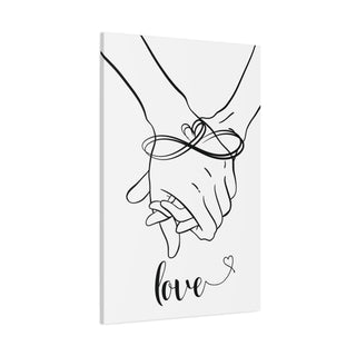 Two Holding Hands Couple Wall Art