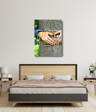 Hugging Tree With Love Hands Wall Art