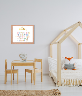 Motivational Uplifting Quotes for Your Little One's Room Frame Art