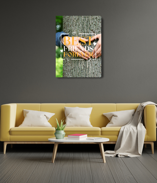 Hugging Tree With Love Hands Wall Art