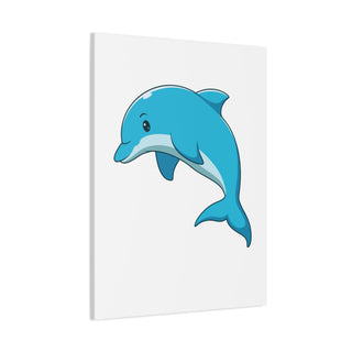 Leaping Blue Dolphin Canvas