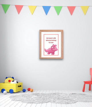 My Heart Belongs To You Framed Nursery Wall Art