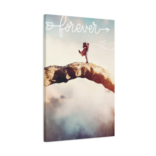 Mountain Romance Couples Wall Canvas