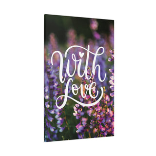 With Love Flower Canvas