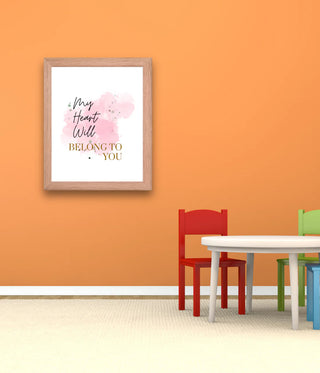 Pink Nursery Frame Wall Art