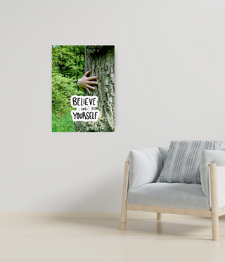 Believe In Yourself Hugging Tree Canvas