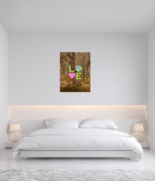 Love Nature World Heart Tree Wall Canvas