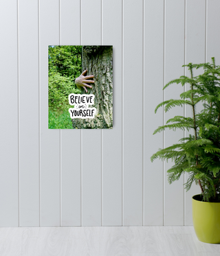 Believe In Yourself Hugging Tree Canvas