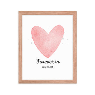 Pink Heart Nursery Framed Wall Art