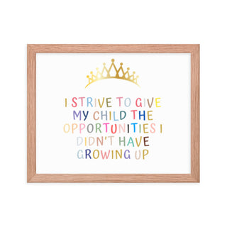 Motivational Uplifting Quotes for Your Little One's Room Frame Art