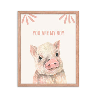 Pink Pig Nursery Love Quote Wall Decor Art